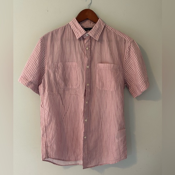Men’s Banana Republic Slim Fit Shirt Sleeve Button Down Shirt Medium - Picture 4 of 6